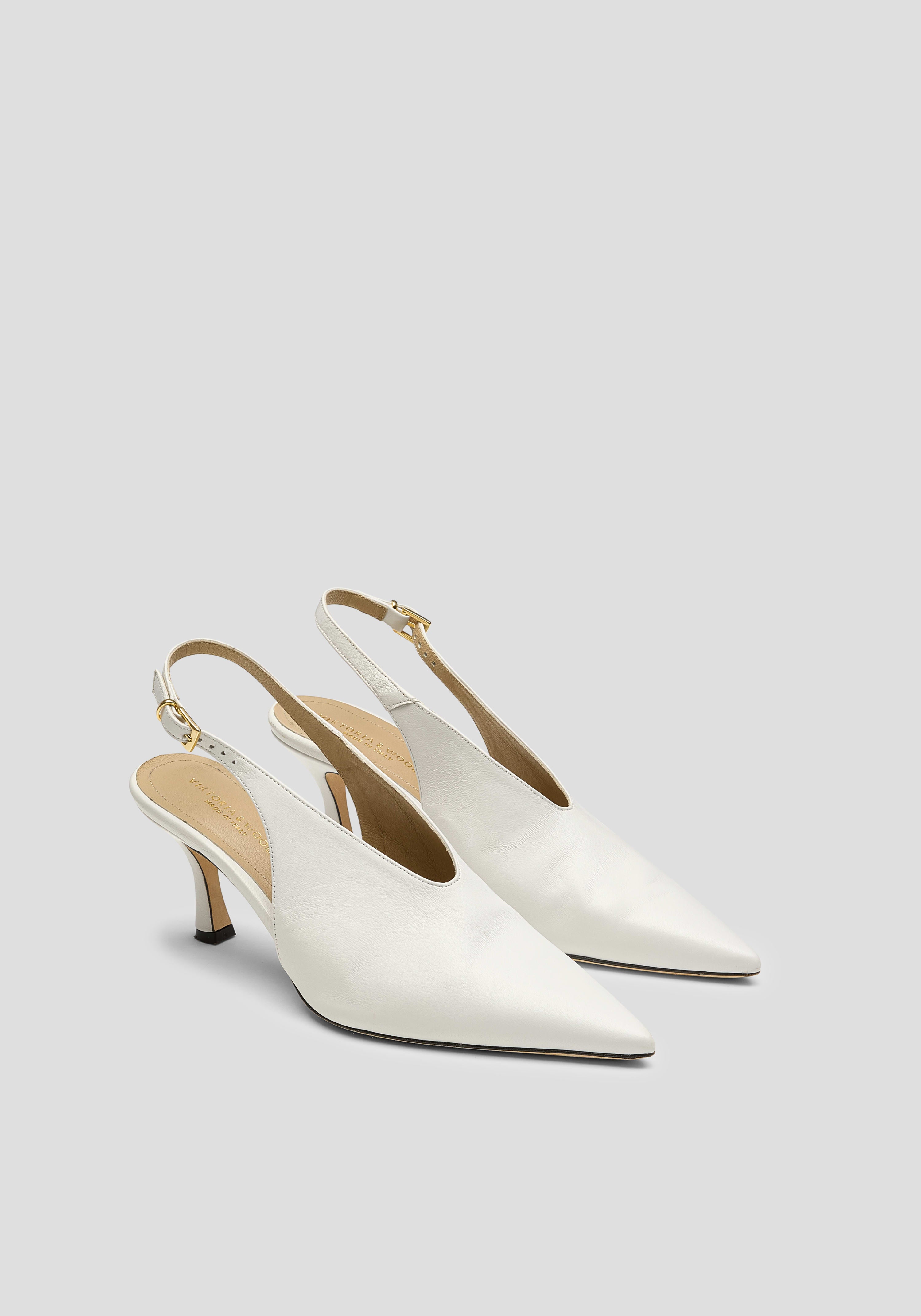 Damascus Heel IN WHITE SHOES VIKTORIA WOODS - Main Image