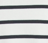 IVORY/BLACK STRIPE