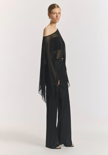 Romance Silk Cape Top