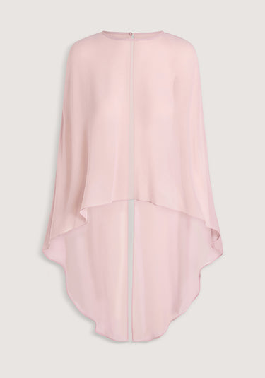 Holliday Silk Cape Top