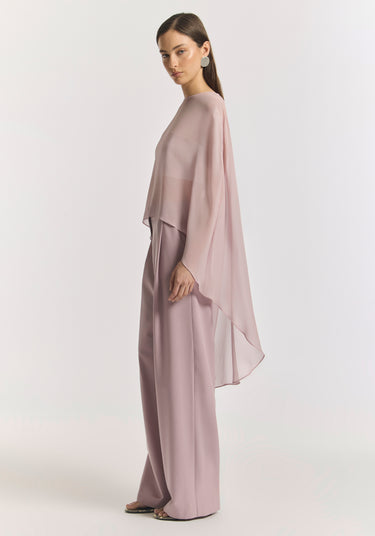 Holliday Silk Cape Top