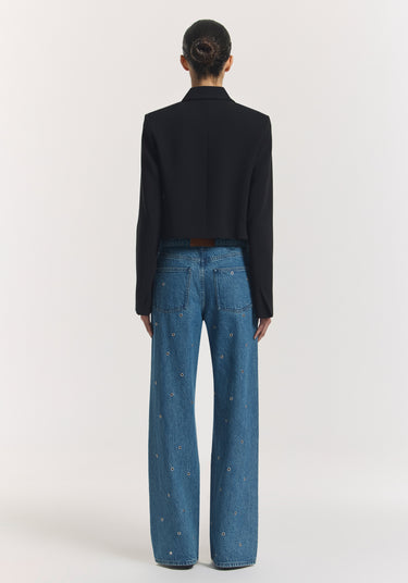 Sting Eyelet Straight Jean