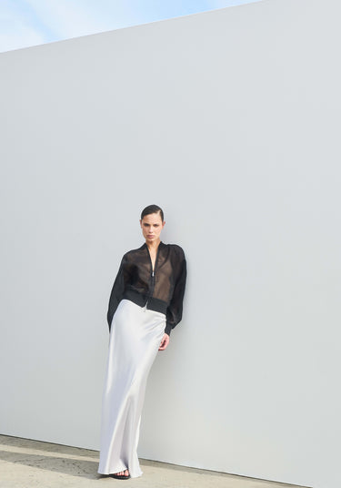 Prestige Silk Organza Bomber