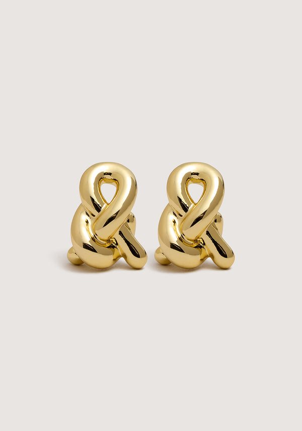 V&W Knot Stud Earrings