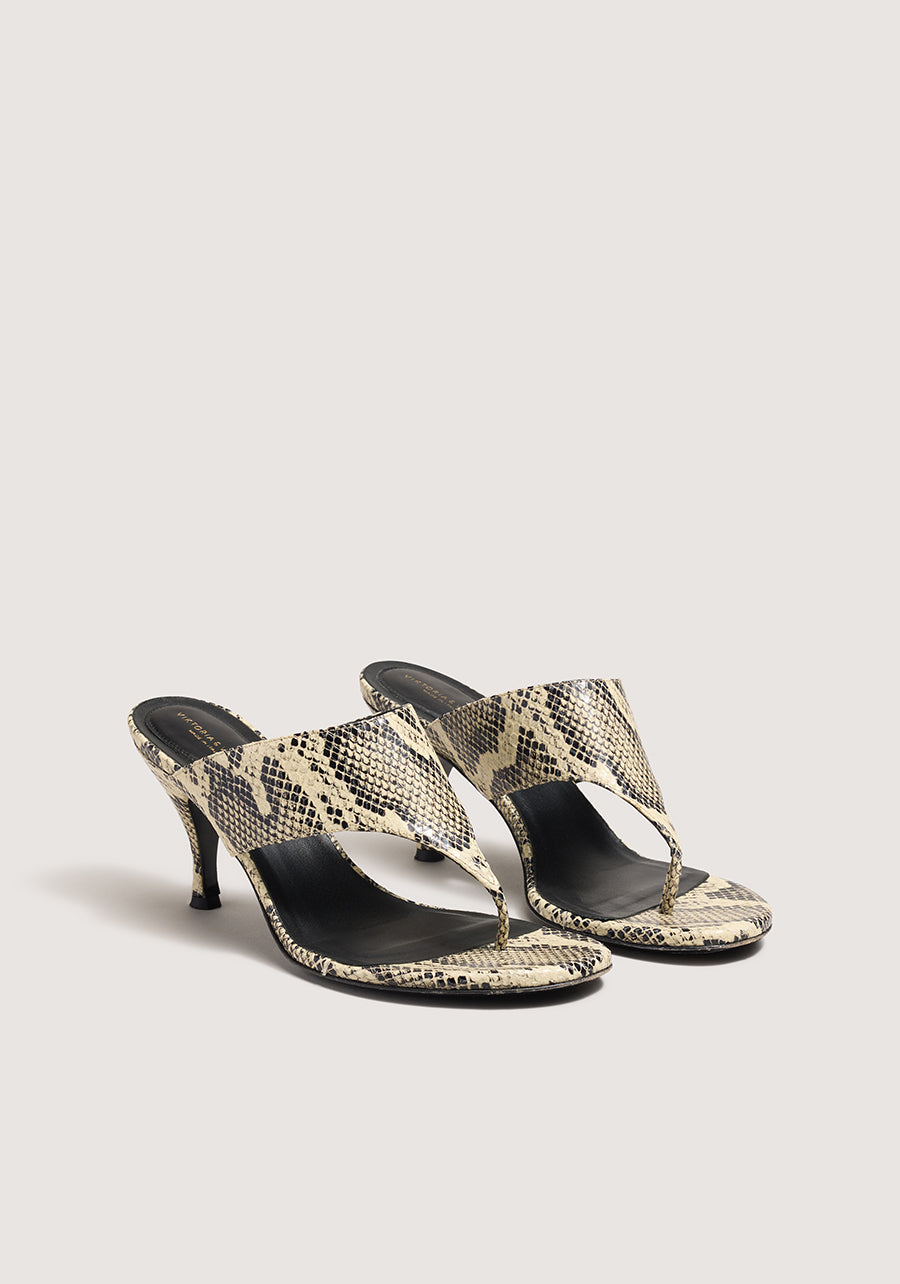 Python Print Off To Colour In Soho Heel - Pre Order | VIKTORIA & WOODS